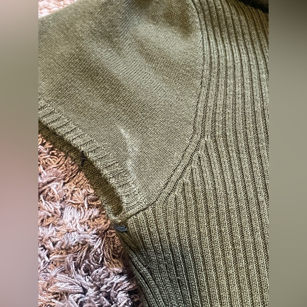 Calvin Klein Olive Green Turtleneck Sweater Dress in Women’s Large - Picture 4 of 9